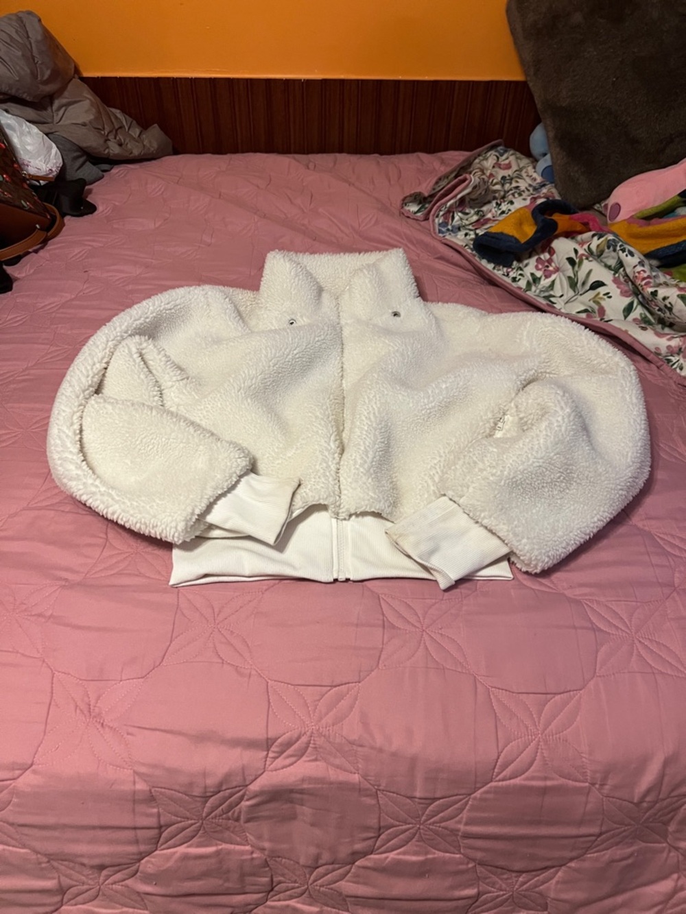 ALO Yoga Cream Sherpa Jacket